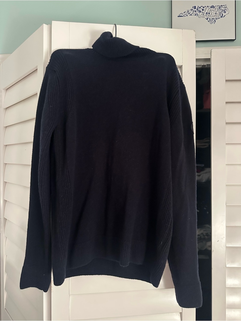 Fusalp Black Men's Turtleneck Sweater